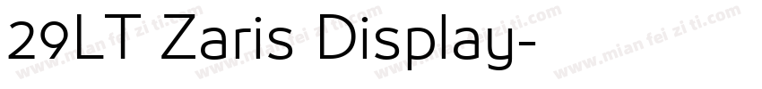 29LT Zaris Display字体转换
